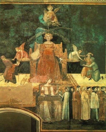 Ambrogio Lorenzetti Allegory of the Good Government France oil painting art